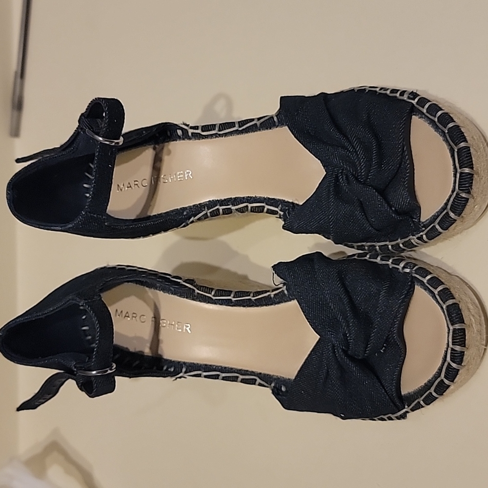Wedges, casual, demin, size 8